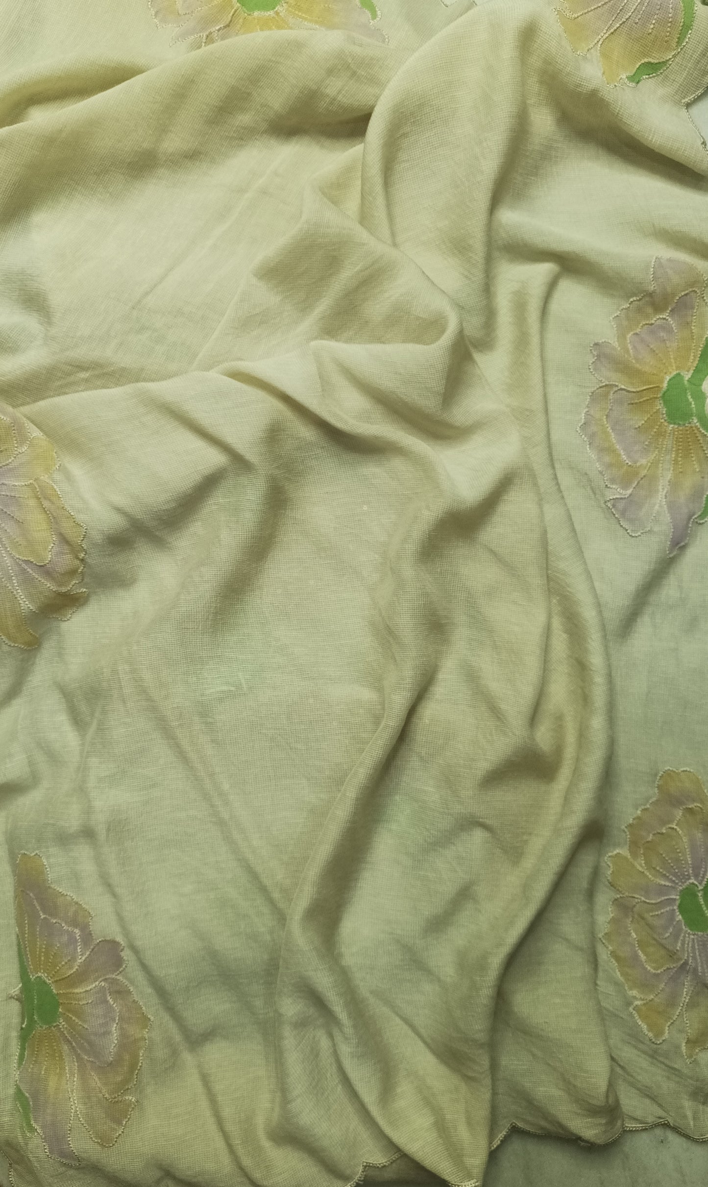 Beige Handpainted Suit