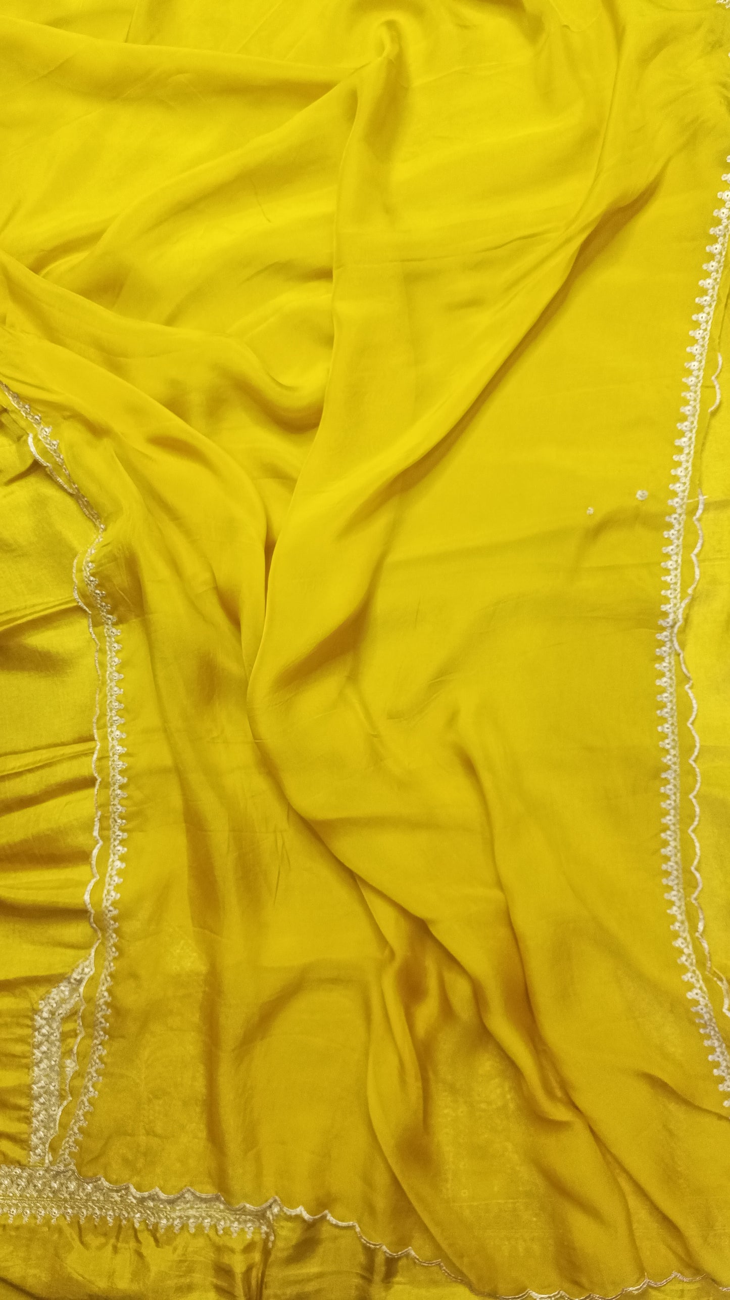 Mustard organza suit