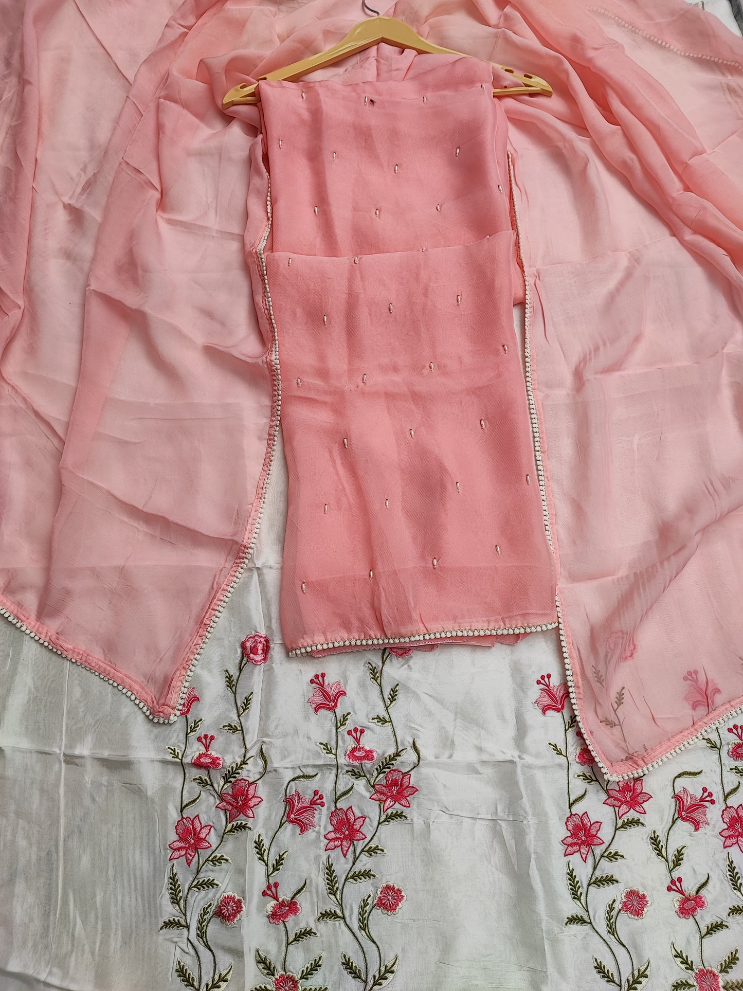 Peach Farshi Salwar Suit