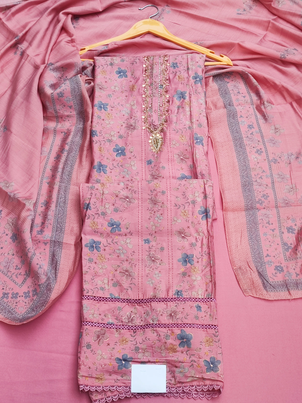 Plain rayon bottom fabric in pink