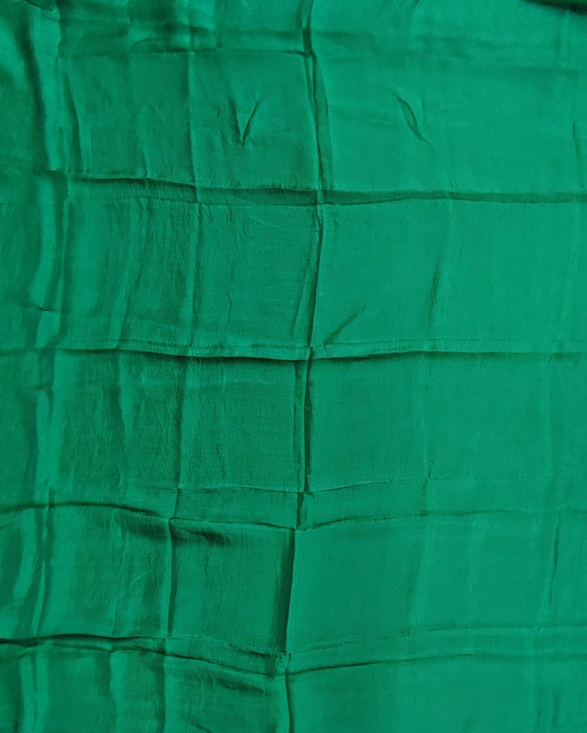 Green Tanchoi Suit with Dabka Work