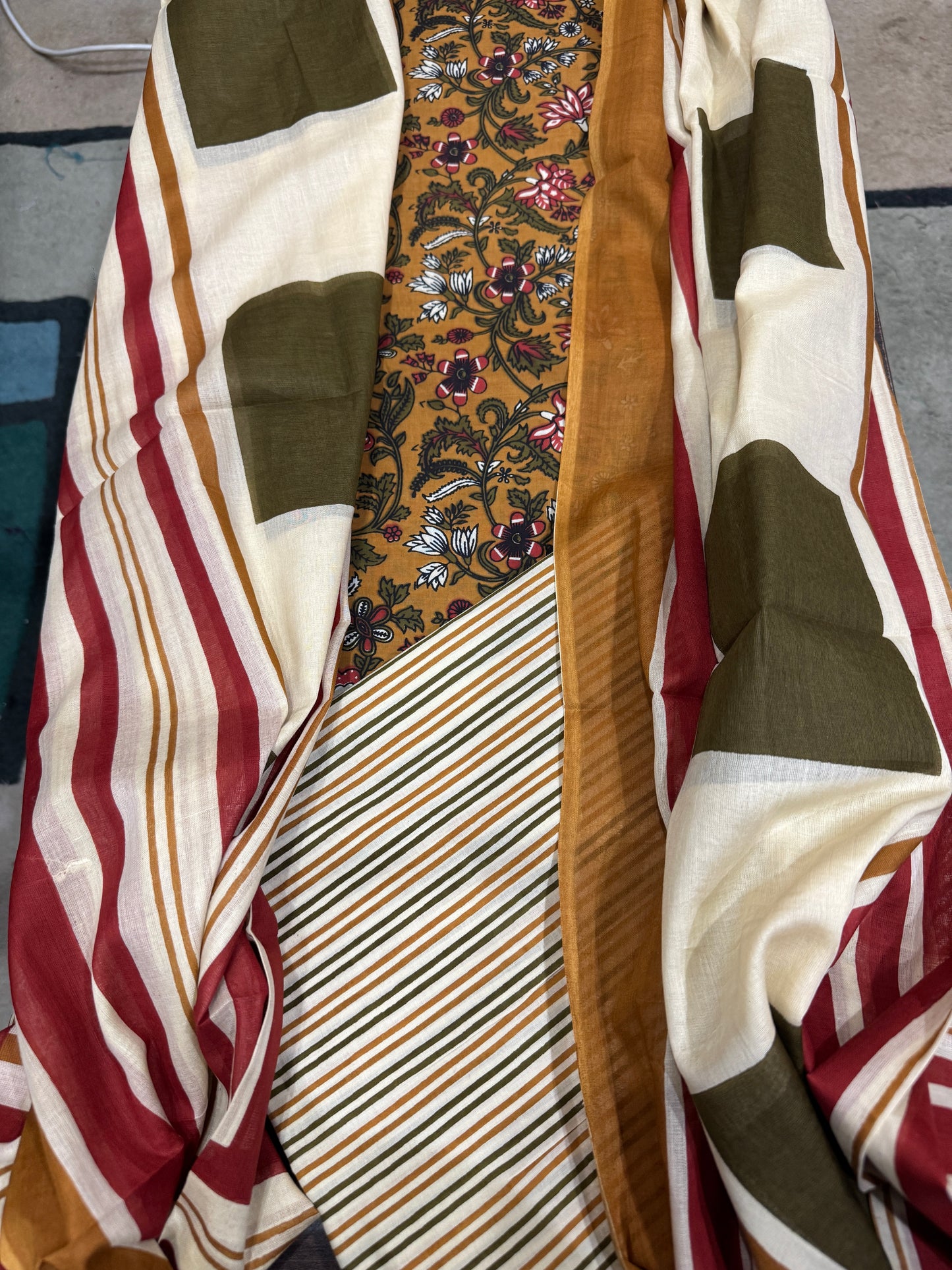 Mustard Kalamkari Suits