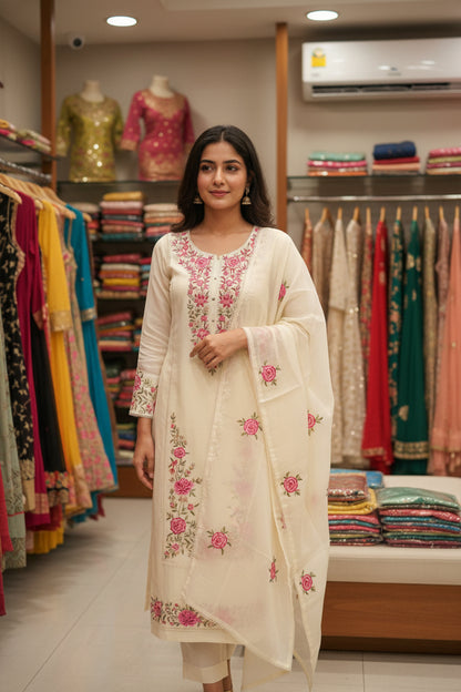Cream/Hotpink Mul Suit