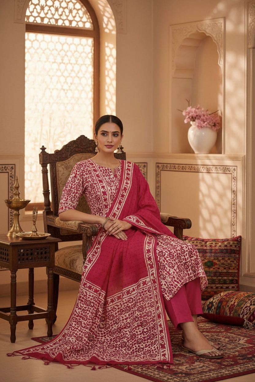 Ruby Cotton Suit