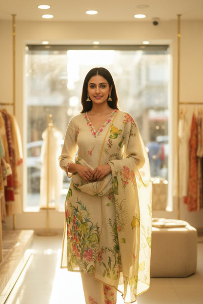 Ivory Rainbow Suit