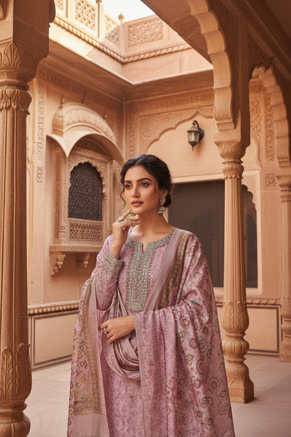 Pink Patola Maheshwari Silk Suit
