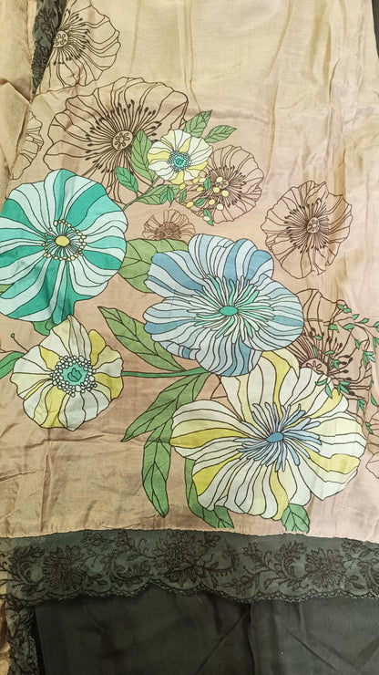 Muslin Beige Brown Pak Suit