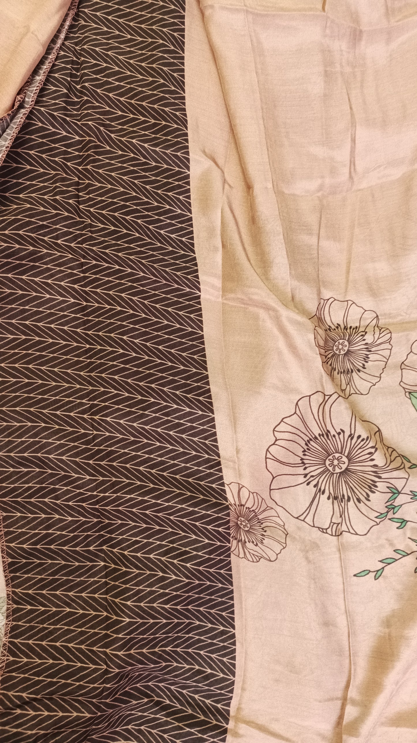 Muslin Coffee Brown Pak Suit