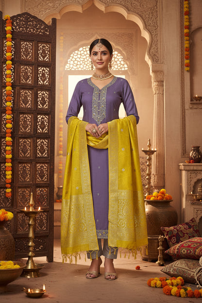 Muslin Mauve Dori-knot