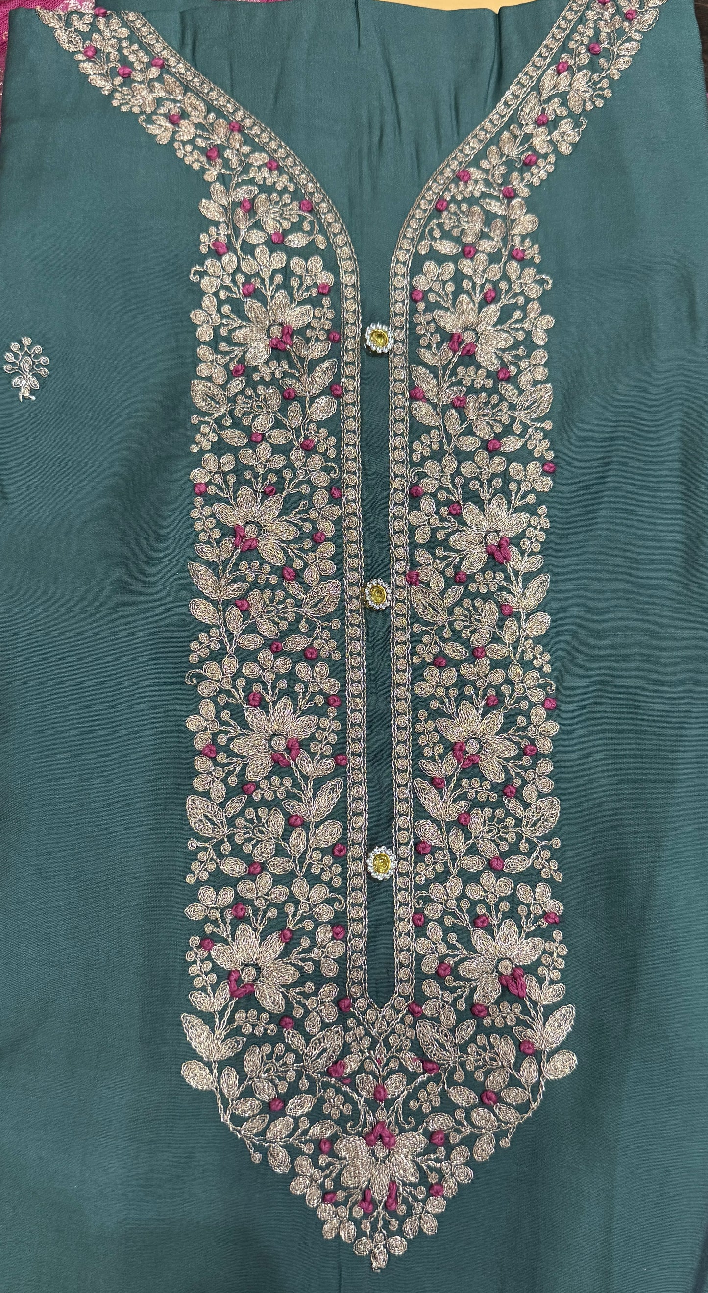 Muslin TealBlue Dori-knot