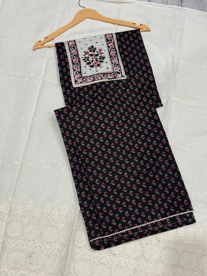Black Cotton Suit