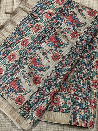 Ivory kalamkari Suit