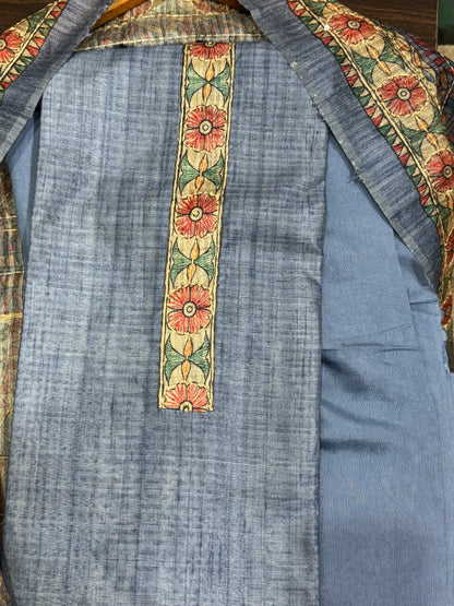 Denim Blue kalamkari Suit