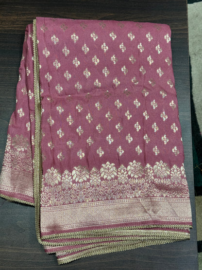 Rose PInk Mirror Work