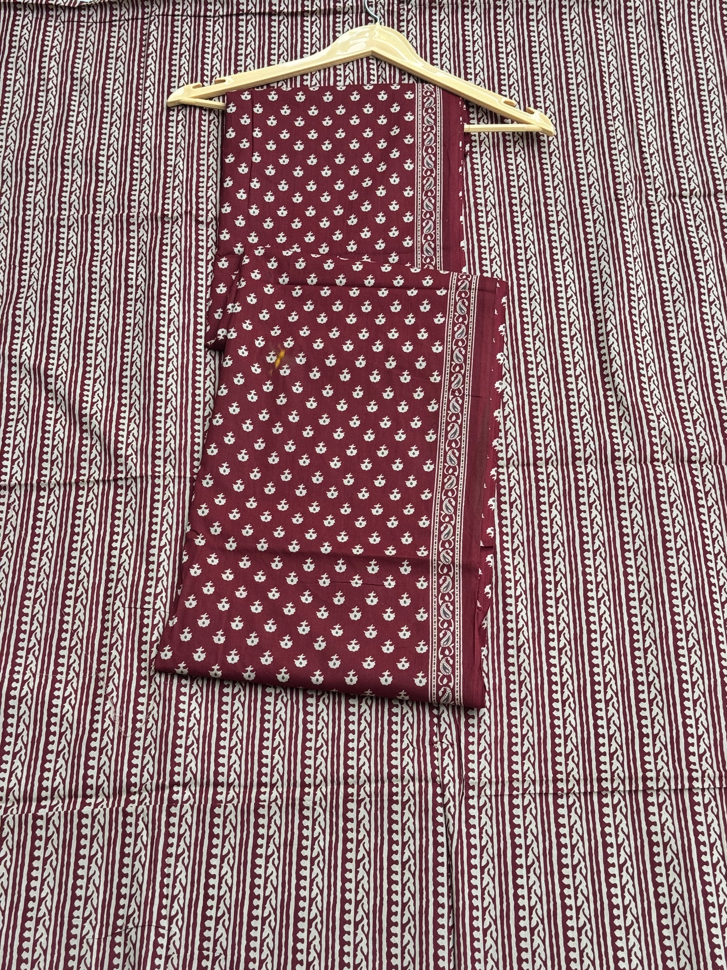 Maroon Ivory Suit