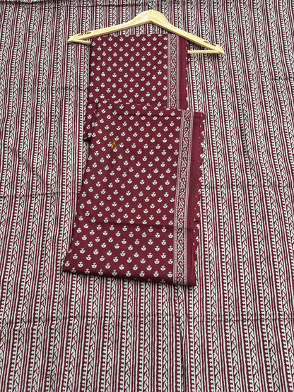 Maroon Ivory Suit