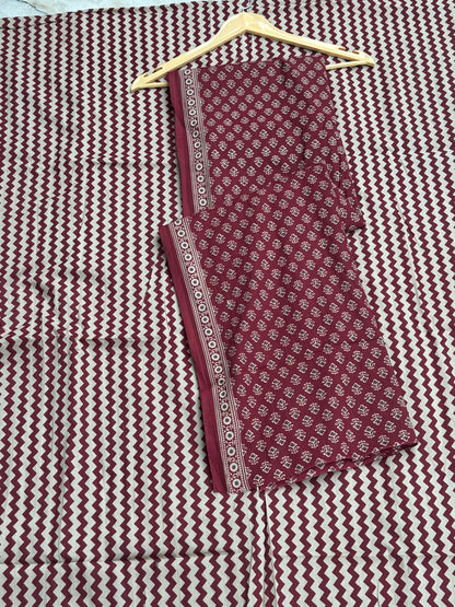 Maroon Strip Suit