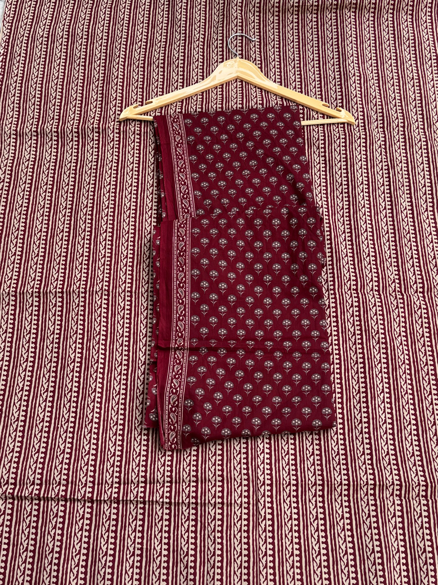 Maroon Ivory Suit