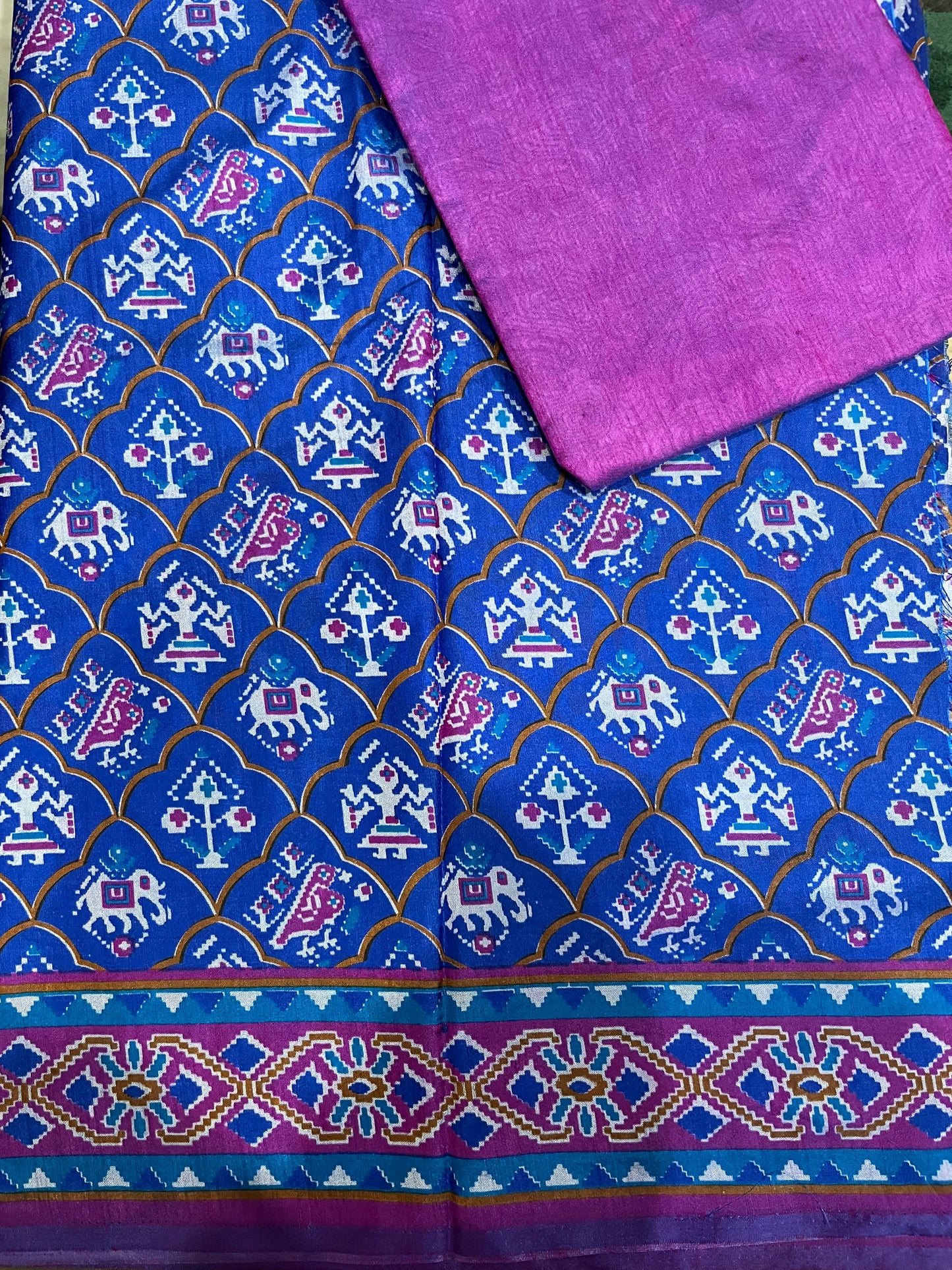 Patola Royal Blue Suits