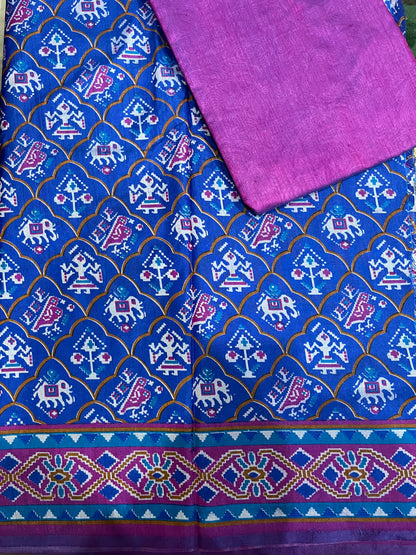 Patola Royal Blue Suits