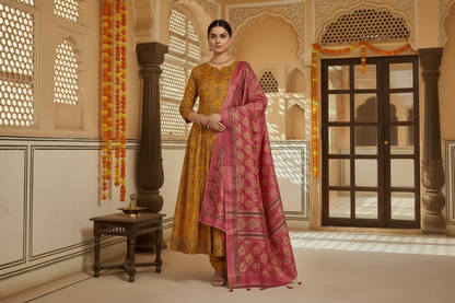 Patola Mustard Suits