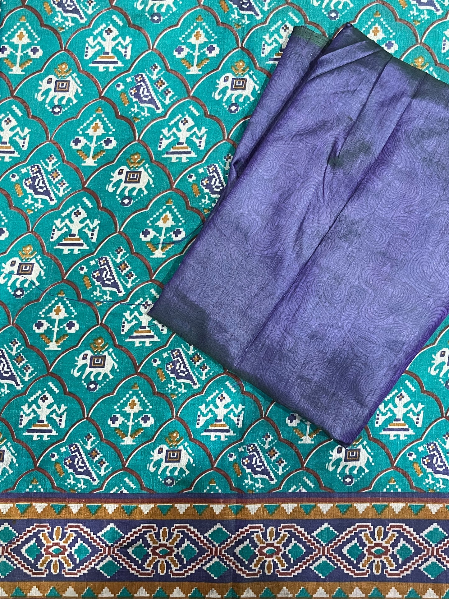 Patola TealBlue Suits