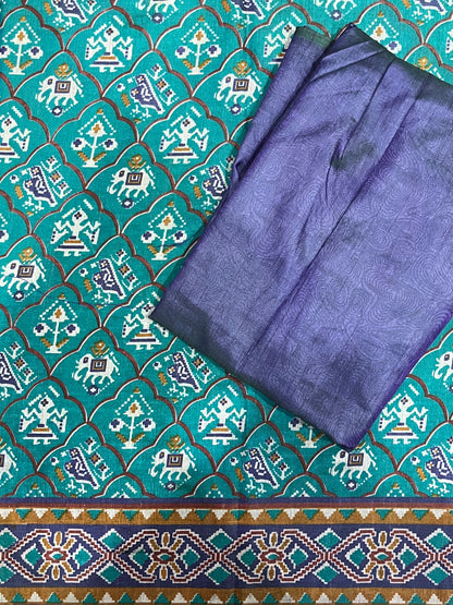 Patola TealBlue Suits