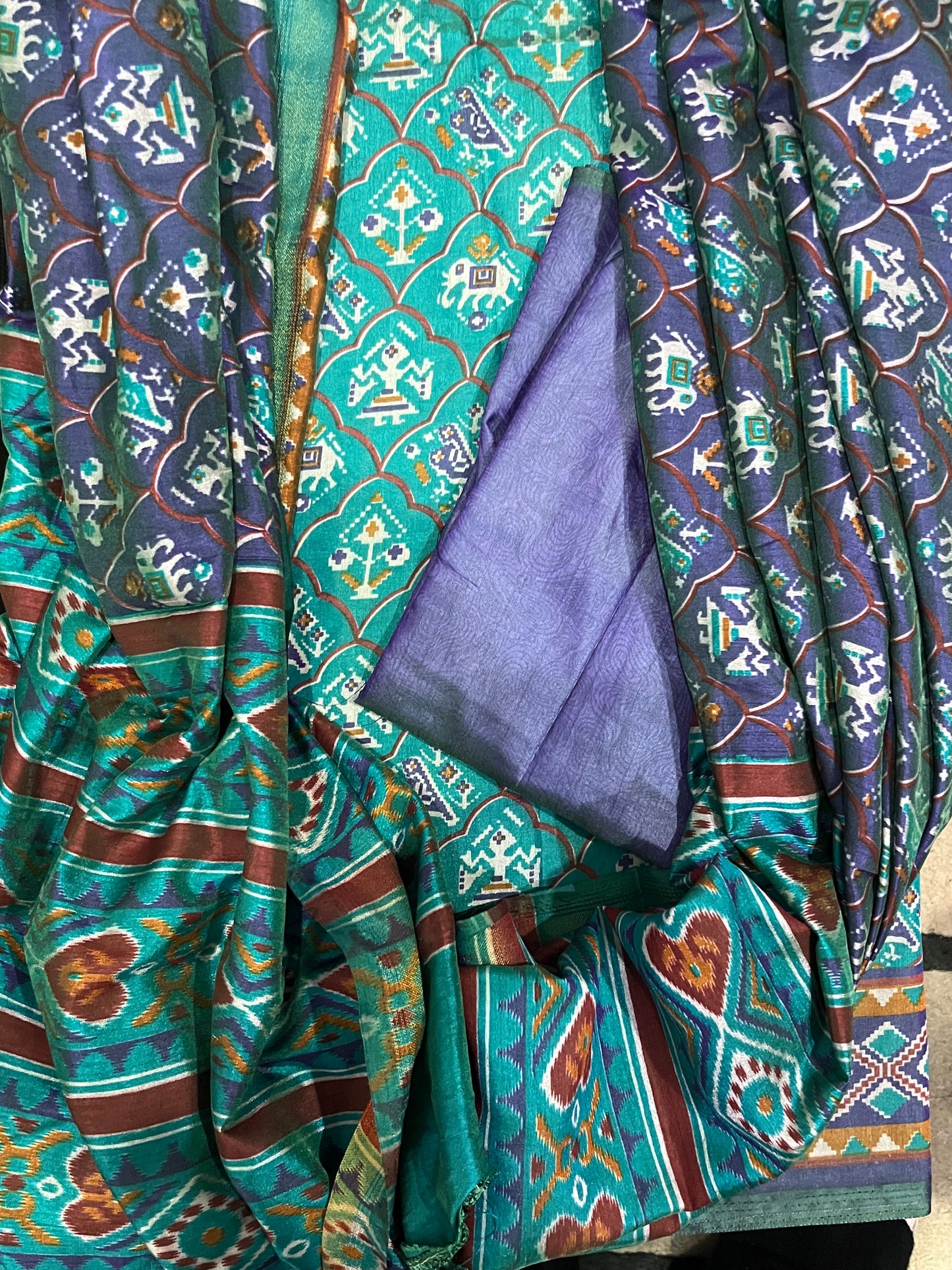 Patola TealBlue Suits