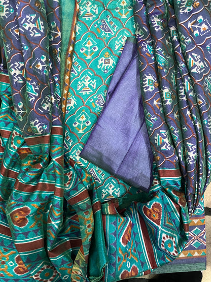 Patola TealBlue Suits
