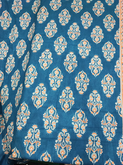 Blue Sanganeri Print