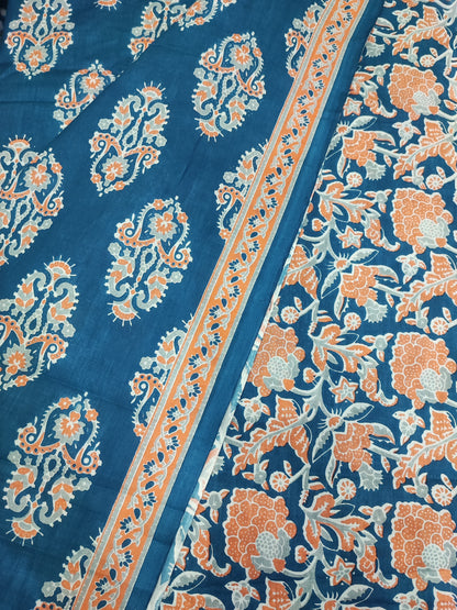 Blue Sanganeri Print