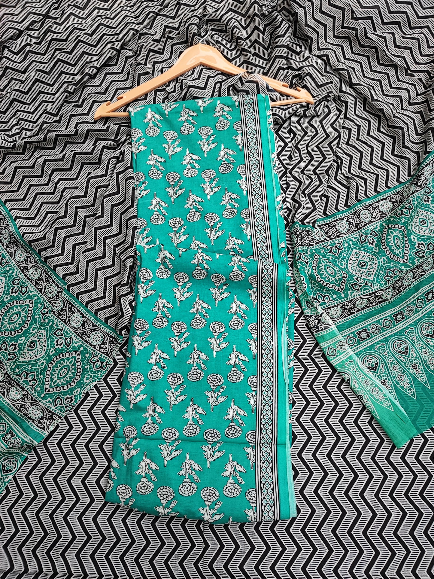 RamaGreen Floral Suit