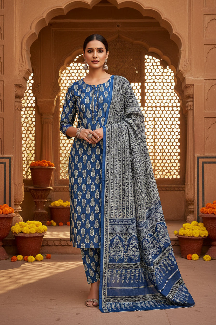 Blue Leaf Suit