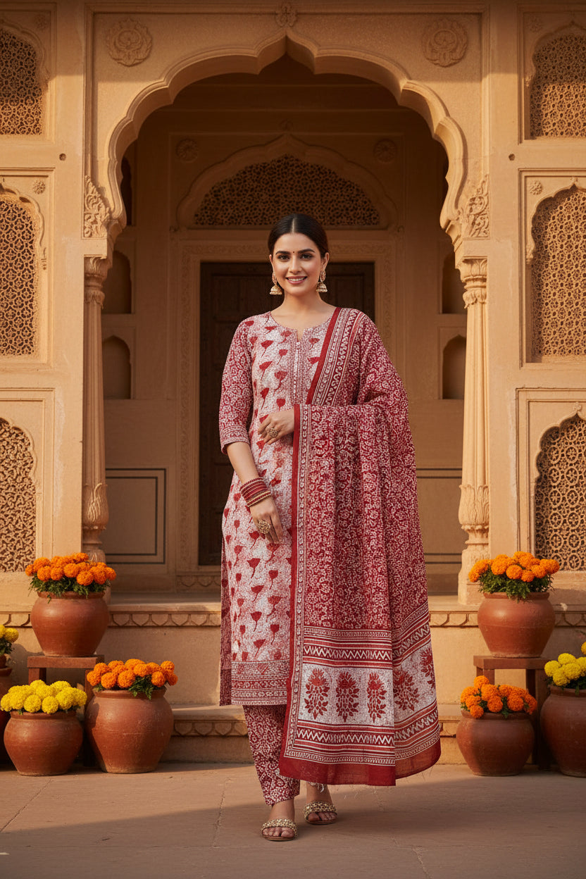 Orange Tupil Suit