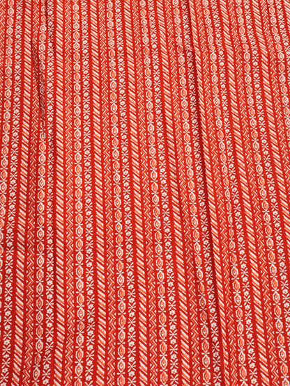 Orange Warli Print Suit