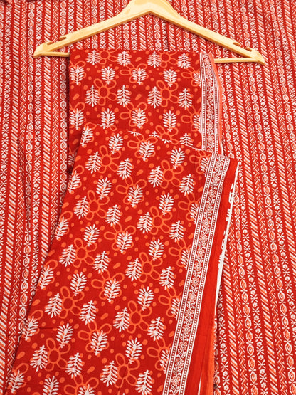 Orange Warli Print Suit