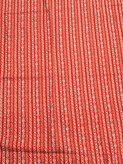 Orange Scroll Print Suit