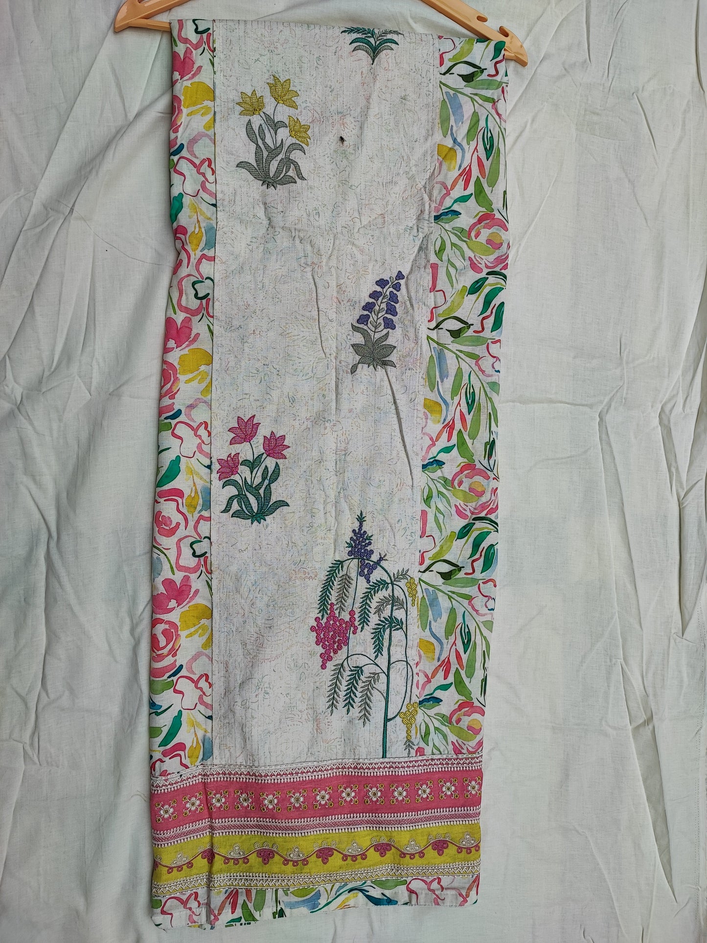 White Pure Cotton Suit
