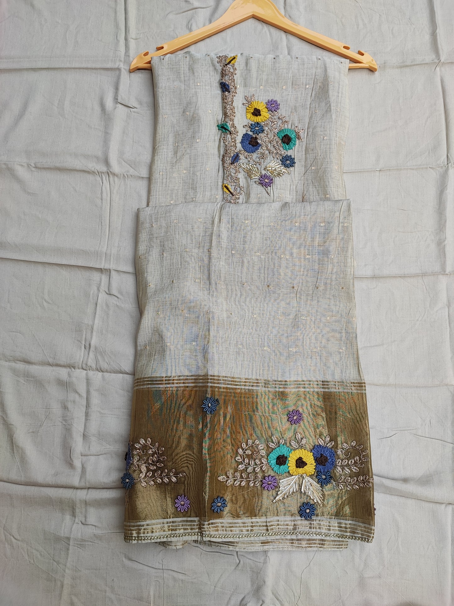 Ivory Chandari Suit