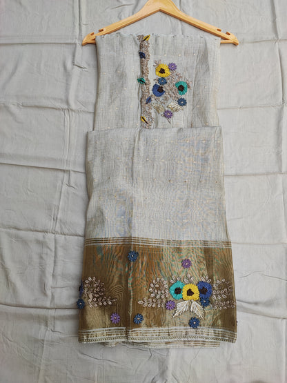 Ivory Chandari Suit
