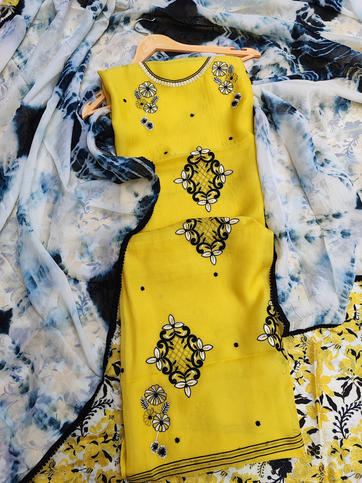 Yellow Tie/Dye Suit