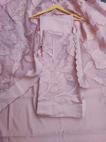 Pink Applique Suit
