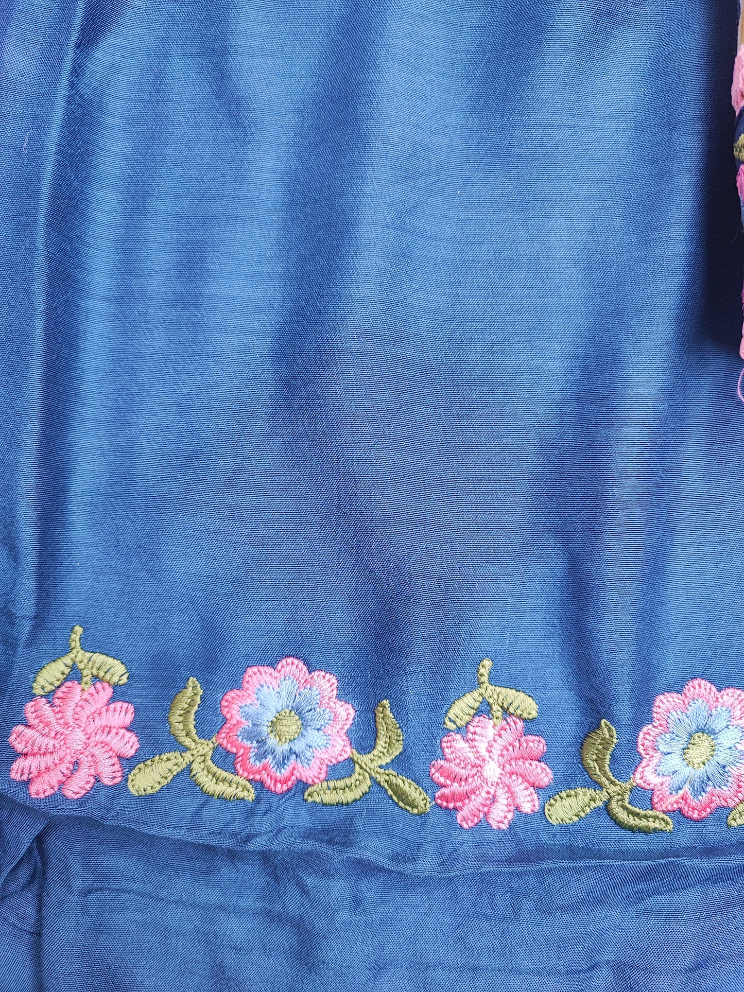 Navi Muslin Printed Suit