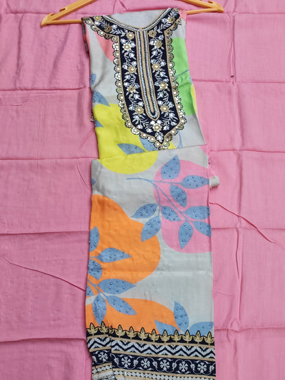 Printed Neon Muslin suits