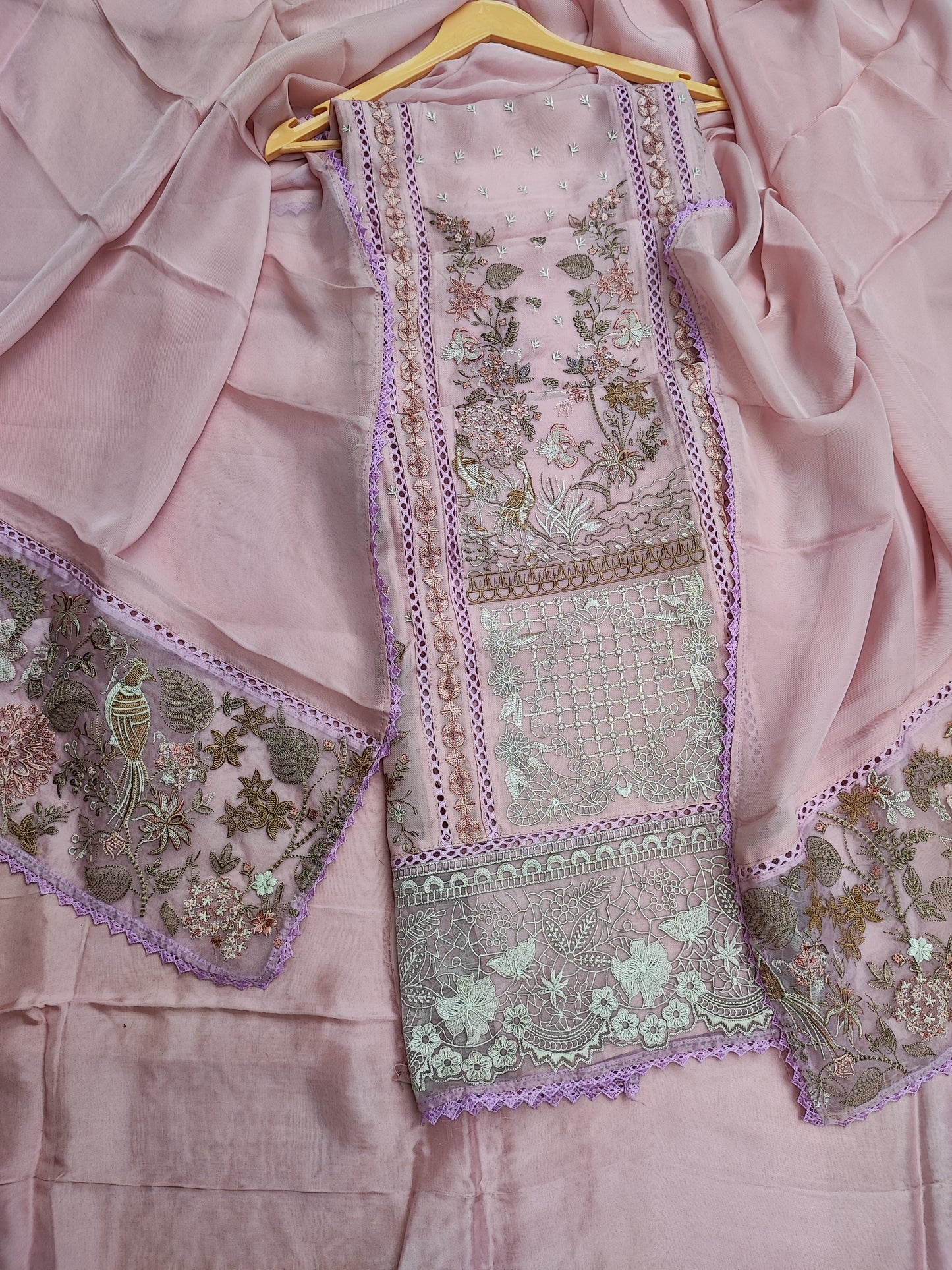 Organza Pink Pak Suit
