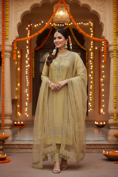 Yellow Muslin Suit