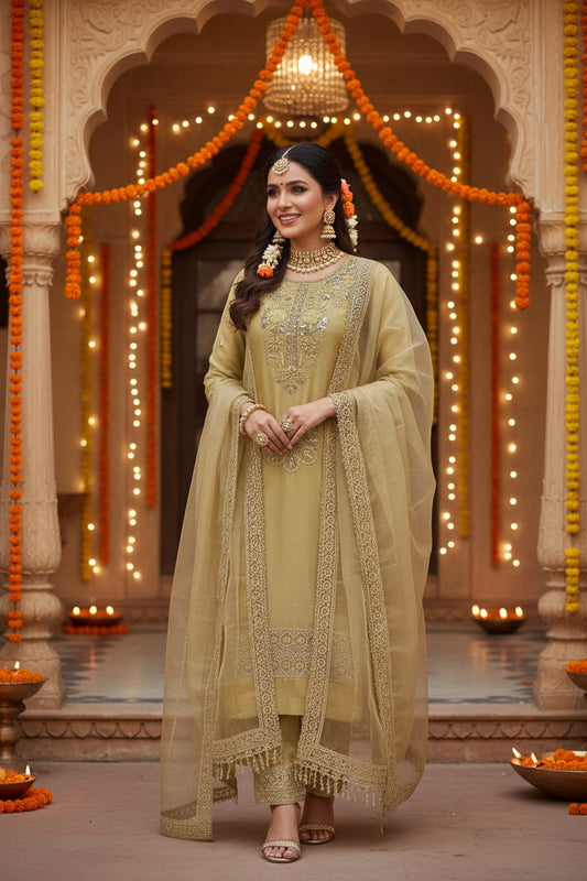 Yellow Muslin Suit