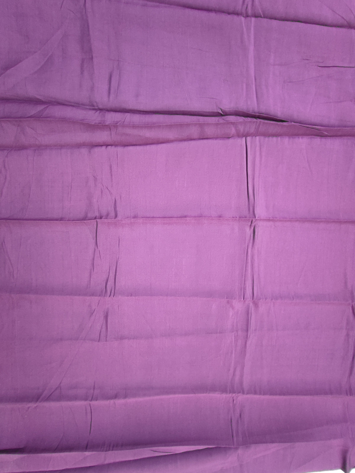 Plum muslin shirt piece with striped panel and dotted borders