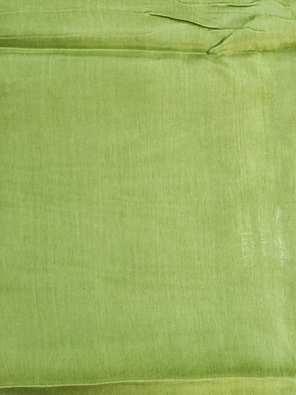Parrot Green Silk Suit with Banarasi Dupatta