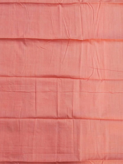Peach Mul Chanderi Suit with Jamdani Dupatta